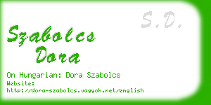 szabolcs dora business card